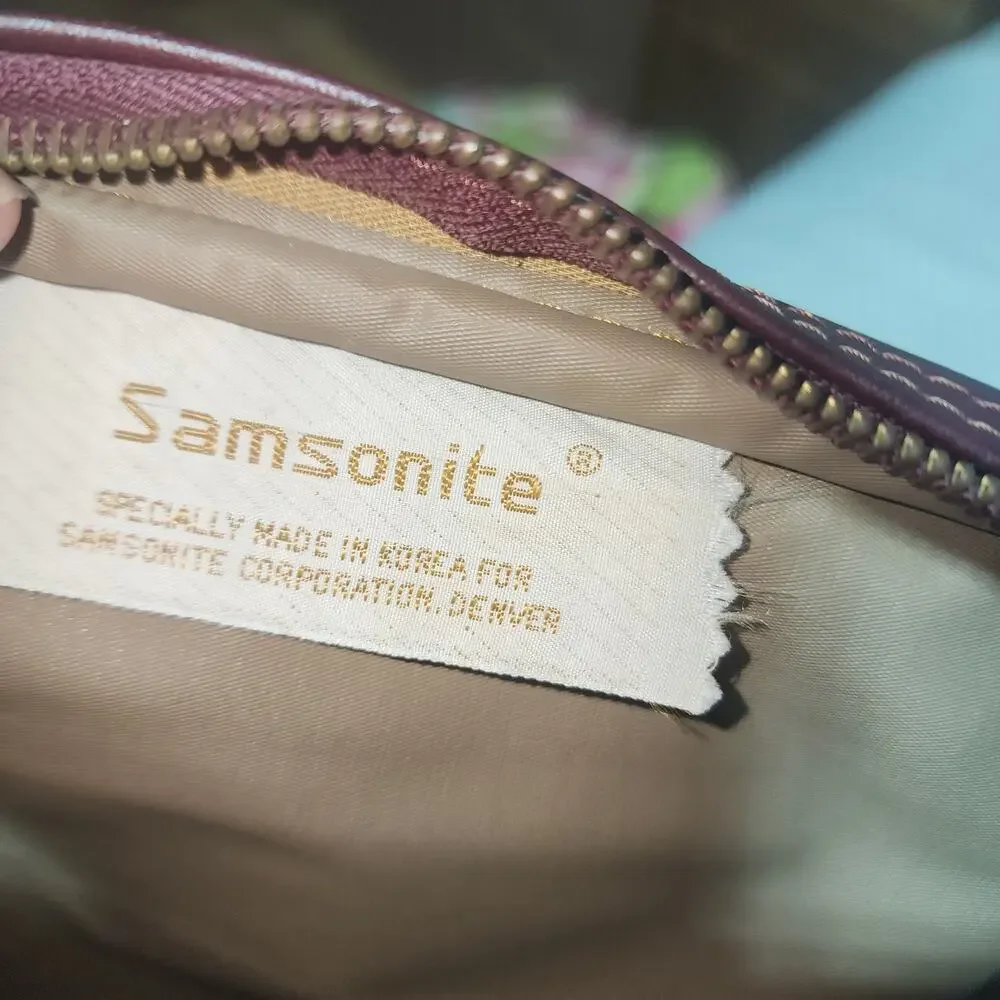 SAMSONITE EUC VINTAGE MESSRNGER CARRYON TRAVEL BAG